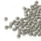 (image for) Czech Glass 2mm Round-Glass Pearls, Matte Silver * 150 Bead Strand