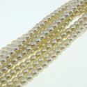 (image for) Czech Glass 4mm Round-Glass Pearls, Antique Creme * 100 Bead Strand