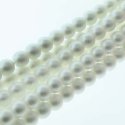 (image for) Czech Glass 4mm Round-Glass Pearls, Matte White  * 120 Bead Strand