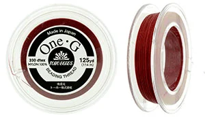 (image for) TOHO One-G Thread 125 Yard Spool-Red. Stock #: PT-17-125
