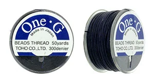 (image for) TOHO One-G Thread 50 Yards-Navy #PT-18-50