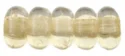 (image for) Czech 3mm Rondelle-Champagne Transparent Luster * Strand of 100 Glass Beads