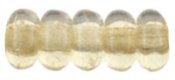 (image for) Czech 3mm Rondelle-Champagne Transparent Luster * Strand of 100 Glass Beads