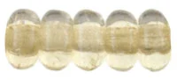 (image for) Czech 3mm Rondelle-Champagne Transparent Luster * Strand of 100 Glass Beads