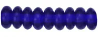 (image for) Czech 4mm Rondelle-Cobalt Blue Transparent * Strand of 100 Glass Beads