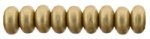 (image for) Czech 4mm Rondelle-Matte Metallic Flax * Strand of 100 Glass Beads