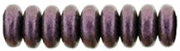 (image for) Czech 6mm Rondelle-Metallic Suede Pink * Strand of 50 Glass Beads