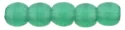 (image for) Czech 2mm Round - Atlantis Green Transparent