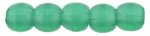 (image for) Czech 2mm Round - Atlantis Green Transparent