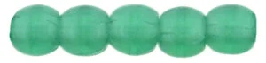 (image for) Czech 2mm Round - Atlantis Green Transparent