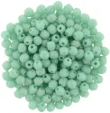 (image for) Czech Fire Polish 2mm-Sueded Gold Turquoise