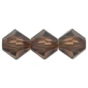 (image for) Preciosa Crystal-4mm Bicone Smoked Topaz * 144 Pieces