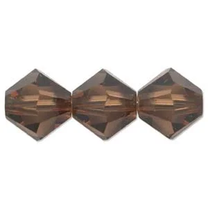 (image for) Preciosa Crystal-4mm Bicone Smoked Topaz * 144 Pieces