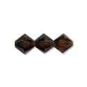 (image for) Preciosa Crystal-3mm Bicone Smoked Topaz * 144 Pieces