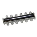 (image for) Platinum Finish - 6-Loop Magnetic Slide Clasp * One Clasp