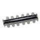 Platinum Finish - 6-Loop Magnetic Slide Clasp * One Clasp (image for) Platinum Finish - 6-Loop Magnetic Slide Clasp * One Clasp