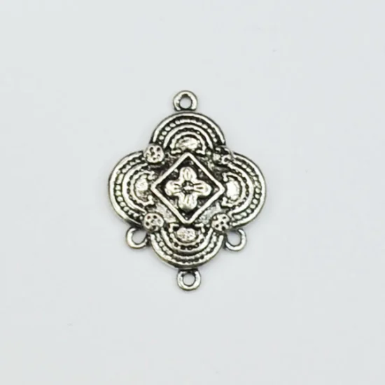 (image for) Antique Silver Plate - 3 to 1 Chandelier Drop