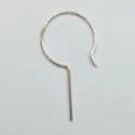 (image for) Sterling Silver - 20 Gauge Round Hoop Earwire Blank .53 Inch length * 5 Pairs