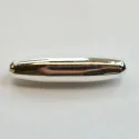 (image for) Silver Plate - 7x3mm Melon Bead-50pk
