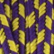 (image for) Rayon Soutache - Grape & Goldenrod Stripe