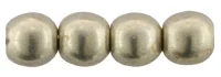 (image for) Czech 2mm Round - Sueded Gold Cloud Dream