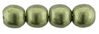 (image for) Czech 2mm Round - Sueded Gold Fern