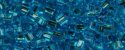 (image for) TOHO 2mm Cube Shape Seed Beads-Aqua Silver Lined