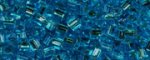(image for) TOHO 2mm Cube Shape Seed Beads-Aqua Silver Lined