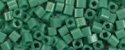 (image for) TOHO 2mm Cube Shape Seed Beads-Green Turquoise Opaque
