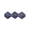 (image for) Preciosa Crystal-4mm Bicone Tanzanite AB * 144 Pieces