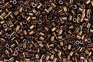 (image for) TOHO Size 1/2 Bugle Bead. 2mm Length-Copper Bronze Metallic