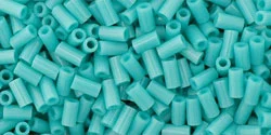 (image for) TOHO Size 1 Bugle Bead. 3mm Length-Turquoise Opaque