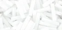 (image for) TOHO Size 2 Bugle Bead. 6mm Length-White Opaque