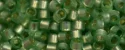 (image for) TOHO Aiko Precision Cylinder Bead. Lime Opal Silver Lined PermaFinish TB-PF2103
