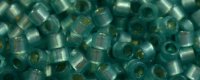 TOHO Aiko Precision Cylinder Bead. Turquoise Opal Silver Lined PermaFinish TB-PF2104 (image for) TOHO Aiko Precision Cylinder Bead. Turquoise Opal Silver Lined PermaFinish TB-PF2104