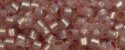 (image for) TOHO Aiko Precision Cylinder Bead. Pink Opal Silver Lined PermaFinish TB-PF2105