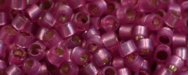 (image for) TOHO Aiko Precision Cylinder Bead. Hot Pink Opal Silver Lined PermaFinish TB-PF2107