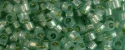 (image for) TOHO Aiko Precision Cylinder Bead. Light Mint Opal Silver Lined PermaFinish TB-PF2118