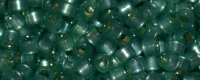 TOHO Aiko Precision Cylinder Bead. Dark Mint Opal Silver Lined PermaFinish TB-PF2119 (image for) TOHO Aiko Precision Cylinder Bead. Dark Mint Opal Silver Lined PermaFinish TB-PF2119