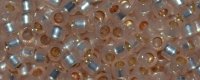 TOHO Aiko Precision Cylinder Bead. Light Peach Opal Silver Lined PermaFinish TB-PF2126 (image for) TOHO Aiko Precision Cylinder Bead. Light Peach Opal Silver Lined PermaFinish TB-PF2126