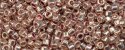 (image for) TOHO Aiko Precision Cylinder Bead. Pink Galvanized PermaFinish TB-PF552
