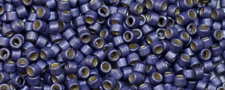 (image for) TOHO Aiko Precision Cylinder Bead. Purple Galvanized Matte PermaFinish TB-PF567F