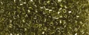 (image for) TOHO Aiko Hexagon Precision Cylinder Bead. Light Olive Gold Luster TBC-457