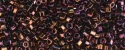 (image for) TOHO Aiko Hexagon Precision Cylinder Bead. Plum Iris Higher Metallic TBC-502