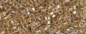 (image for) TOHO Aiko Hexagon Precision Cylinder Bead. Bronze Lined Crystal TBC-989