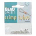 (image for) Silver Plate - 1.5 mm Crimp Tube *100 Pieces