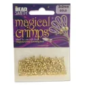 (image for) Gold Plate - Magical Crimps, 2 x 2 mm Crimp Tube * 400 Pieces/1/2 Oz