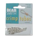 (image for) Silver Plate - 2x2mm Crimp Tube * 100 Pieces