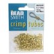 (image for) Gold Plate 2mm x 1.5mm Crimp Tube * Approximately 380 pieces. 1/2 Ounce