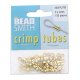 (image for) Gold Plate - 4 x 3 mm Crimp Tube * Approximately 100 pieces